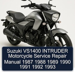 1987-1993 Suzuki Intruder VS1400 Motorcycle Service Repair Workshop Manual PDF