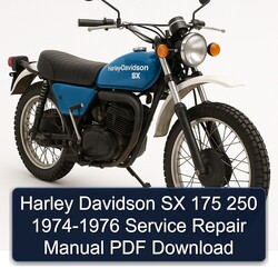 1974-1976 Harley Davidson SX Service Repair Workshop Manual PDF