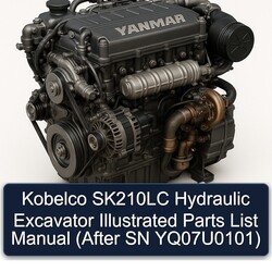 Kobelco SK210LC Hydraulic Excavator Illustrated (after SN Yq07u0101) Parts Catalog PDF