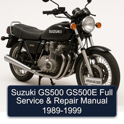 1989-1999 Suzuki GS Series GS500 GS500E Service Repair Workshop Manual PDF