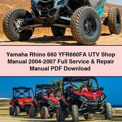 2004-2007 Yamaha Rhino 660 YFR660FA UTV Shop Service Repair Workshop Manual PDF