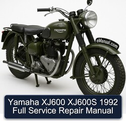 1992 Triumph TRW Yamaha XJ600 XJ600S Service Repair Workshop Manual PDF