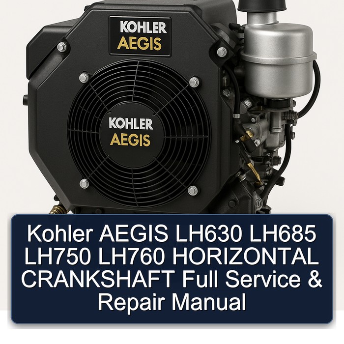 Kohler Aegis Series LH630 LH685 LH750 LH760 Horizontal Crankshaft Service Repair Workshop Manual PDF