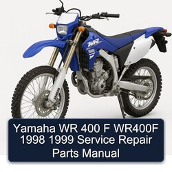 1998-1999 Yamaha WR Models 400 F WR400F Parts Catalog PDF
