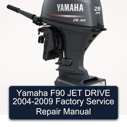 2004-2009 Yamaha F90 JET Drive Service Repair Workshop Manual PDF