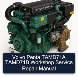 Volvo Penta Tamd71a Tamd71b Service Repair Workshop Manual PDF