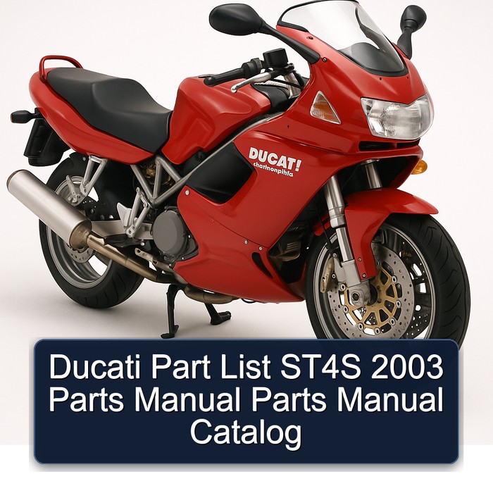 2003 Ducati Sporttouring / ST Models ST4S Part List Parts Catalog PDF