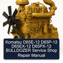 Komatsu D65E-12 D65P-12 D65EX-12 D65PX-12 Bulldozer Shop Service Repair Workshop Manual PDF