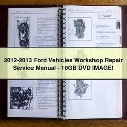 2012-2013 Ford Vehicles - 10GB DVD Image Service Repair Workshop Manual PDF