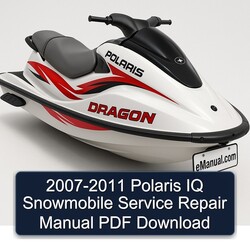 2007-2011 Polaris IQ Snowmobile Service Repair Workshop Manual PDF