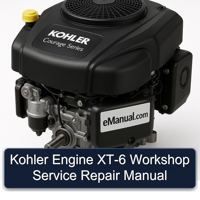 Kohler Courage Series Engine XT-6 Service Repair Workshop Manual PDF