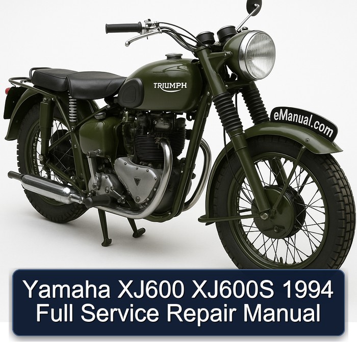 1994 Triumph TRW Yamaha XJ600 XJ600S Service Repair Workshop Manual PDF