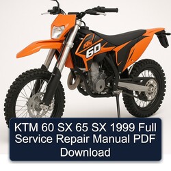 1999 KTM 60 SX 65 Service Repair Workshop Manual PDF