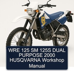 2000 Husqvarna WRE Models 125 SM 125S Dual Purpose Service Repair Workshop Manual PDF