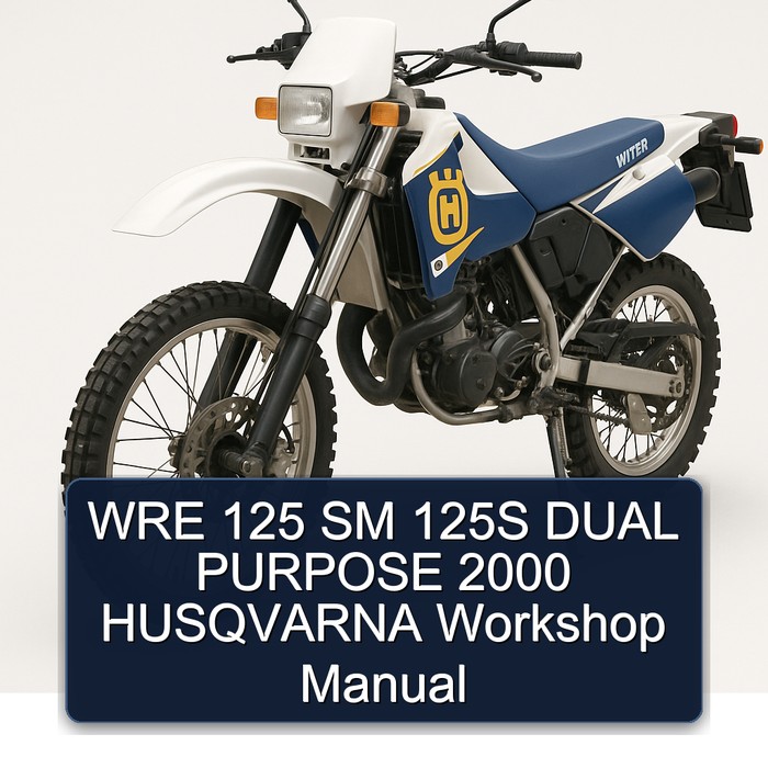 2000 Husqvarna WRE Models 125 SM 125S Dual Purpose Service Repair Workshop Manual PDF