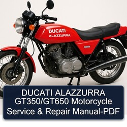 Ducati Alazzurra Gt350/gt650 Motorcycle Service Repair Workshop Manual PDF