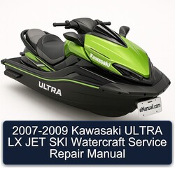 2007-2009 Kawasaki Ultra LX JET SKI Watercraft Service Repair Workshop Manual PDF