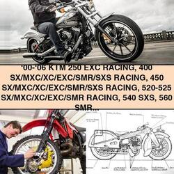 2000-2006 KTM 250 EXC RACING 400 450 520-525 540 560 610 Motorcycle Service Repair Workshop Manual PDF
