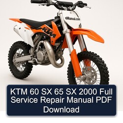 2000 KTM 60 SX 65 Service Repair Workshop Manual PDF