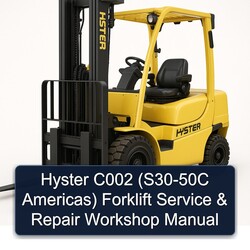 Hyster C002 (s30-50c Americas) Forklift Service Repair Workshop Manual PDF
