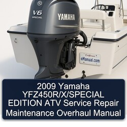 2009 Yamaha Yfz450r/x/special Edition ATV Service Repair Workshop Manual PDF