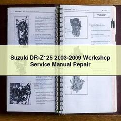 2003-2009 Suzuki DR Series DR-Z125 Service Repair Workshop Manual PDF