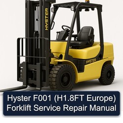 Hyster F001 (h1.8ft Europe) Forklift H1.8FT Europe Service Repair Workshop Manual PDF