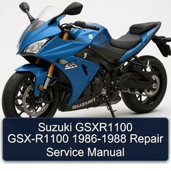 1986-1988 Suzuki GSX Series Gsxr1100 GSX-R1100 Service Repair Workshop Manual PDF