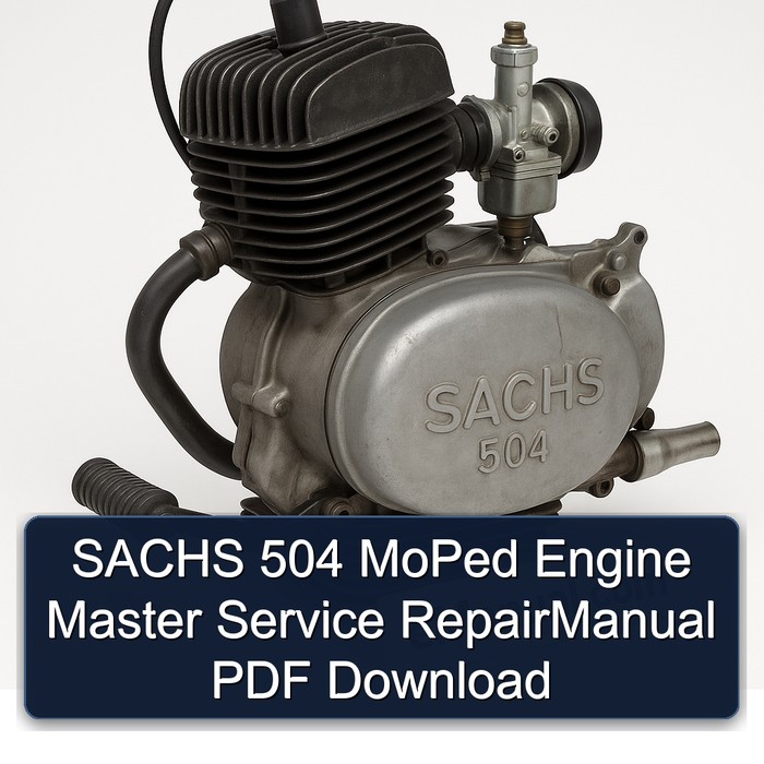 Sachs 504 Moped Engine Master Repairmanual Service Repair Workshop Manual PDF