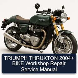 2004 Triumph Thruxton Bike Service Repair Workshop Manual PDF