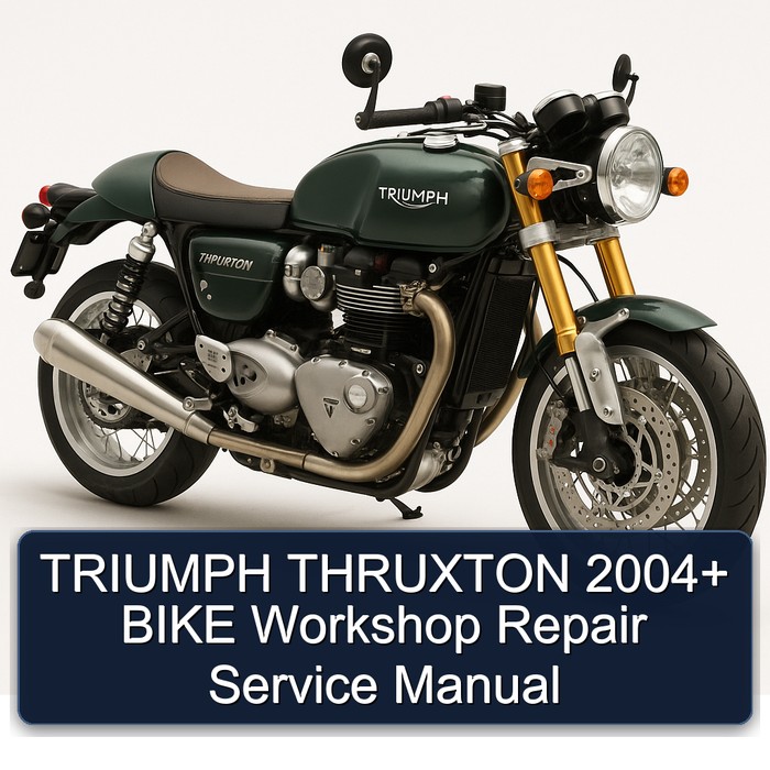 2004 Triumph Thruxton Bike Service Repair Workshop Manual PDF