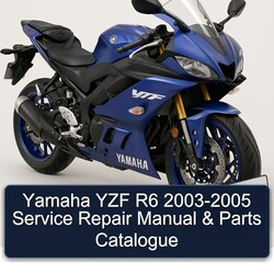 2003-2005 Yamaha YZF Models R6 Catalogue Parts Catalog PDF