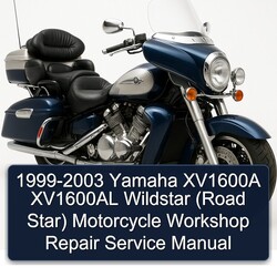 1999-2003 Yamaha XV Models XV1600A XV1600AL Wildstar (road Star) Motorcycle Service Repair Workshop Manual PDF