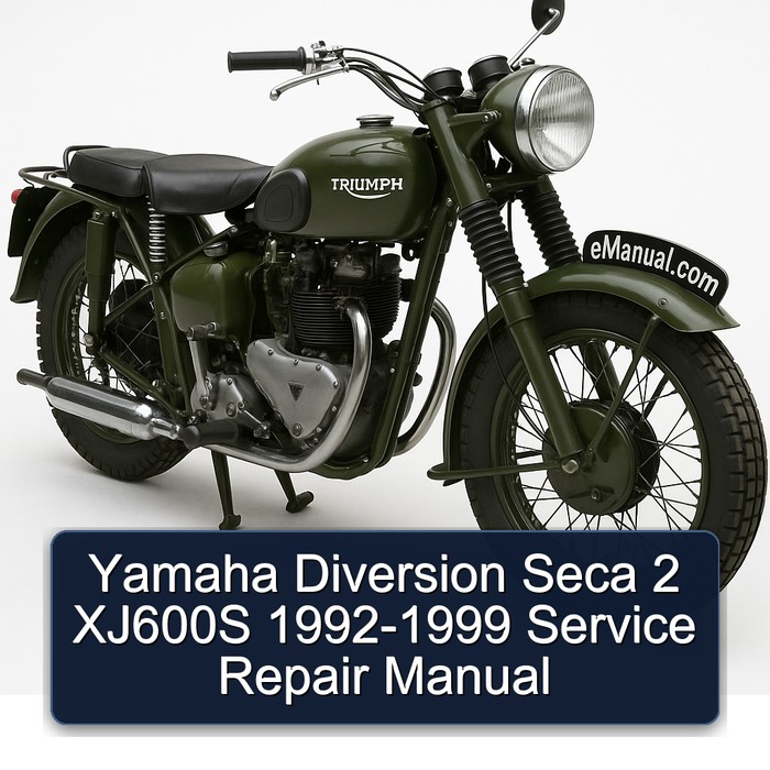 1992-1999 Triumph TRW Yamaha Diversion Seca 2 XJ600S Service Repair Workshop Manual PDF