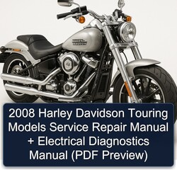 2008 Harley Davidson Touring Models Electrical Diagnostics ( Preview) Service Repair Workshop Manual PDF