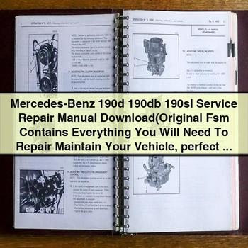 Mercedes Benz 190D 190DB 190SL Service Repair Workshop Manual PDF