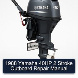 1988 Yamaha 40HP 2 Stroke Outboard Service Repair Workshop Manual PDF