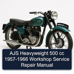 1957-1966 Ajs Heavyweight Models 500 Cc Service Repair Workshop Manual PDF