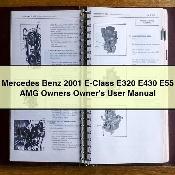2001 Jeep User Manuals Mercedes Benz E-CLASS E320 E430 E55 AMG Owners Owner's Service Repair Workshop Manual PDF