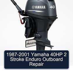 1987-2001 Yamaha 40HP 2 Stroke Enduro Outboard Service Repair Workshop Manual PDF