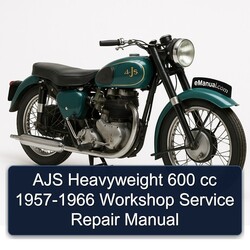 1957-1966 Ajs Heavyweight Models 600 Cc Service Repair Workshop Manual PDF