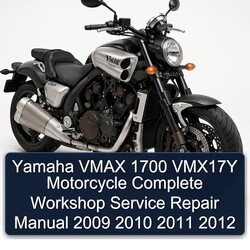 2009-2012 Yamaha Vmax 1700 VMX17Y Motorcycle Service Repair Workshop Manual PDF