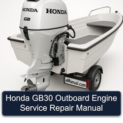 Honda GB30 Outboard Engine Service Repair Workshop Manual PDF