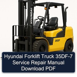Hyundai Forklift Truck 35DF-7 Service Repair Workshop Manual PDF