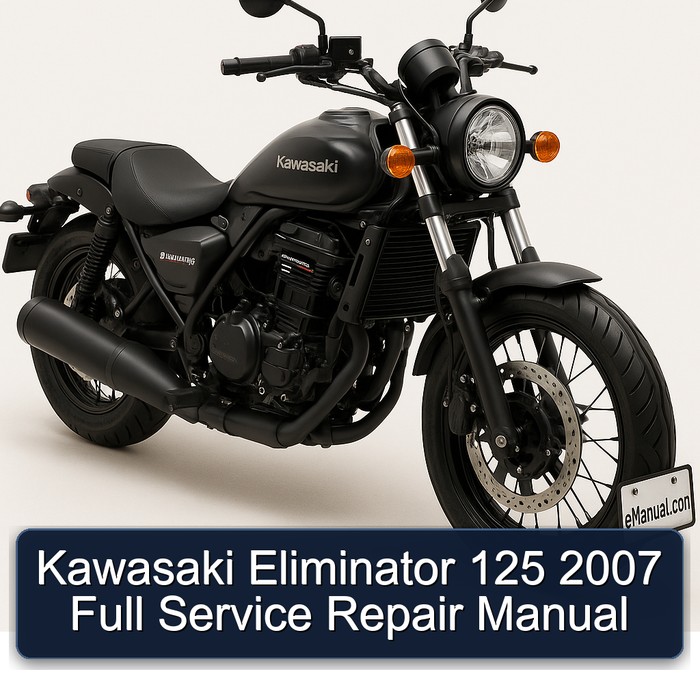 2007 Kawasaki Eliminator Service Repair Workshop Manual PDF