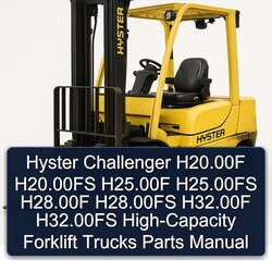 Hyster Challenger H20.00f H20.00fs H25.00f H25.00fs H28.00f H28.00fs H32.00f H32.00fs High-capacity Forklift Trucks Parts Catalog PDF
