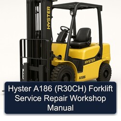 Hyster A186 (R30CH) Forklift Service Repair Workshop Manual PDF