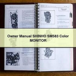 Owner Shinho SM583 Color Monitor Owner's Manual PDF