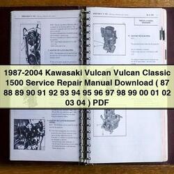 1987-2004 Kawasaki Vulcan Classic 1500 ( 87 88 89 90 91 92 93 94 95 96 97 98 99 00 01 02 03 04 ) Service Repair Workshop Manual PDF