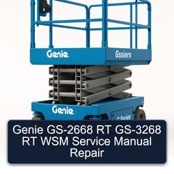 Genie GS-2668 RT GS-3268 WSM Service Repair Workshop Manual PDF